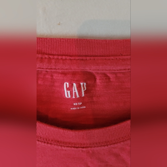 Mens XS gap - tropical graphic tee iconic logo  -  red - Picture 3 of 6